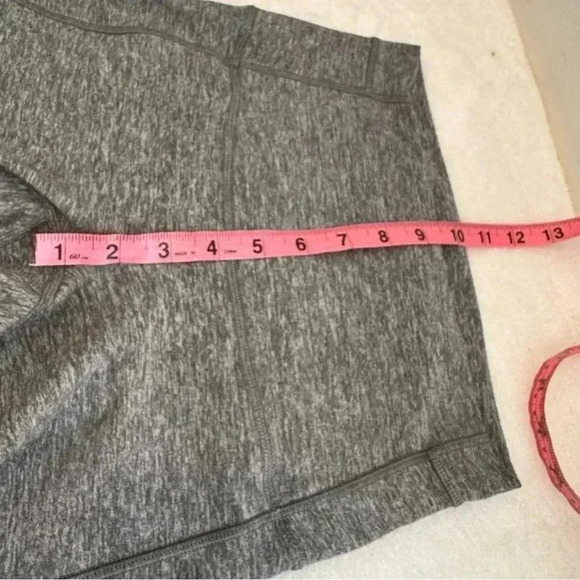 Lululemon Pure Practice Pants Leggings High Rise Lattice Tights Heathered Grey 6 - Picture 11 of 13